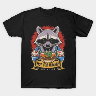 Raccoon Fast Food T-Shirt